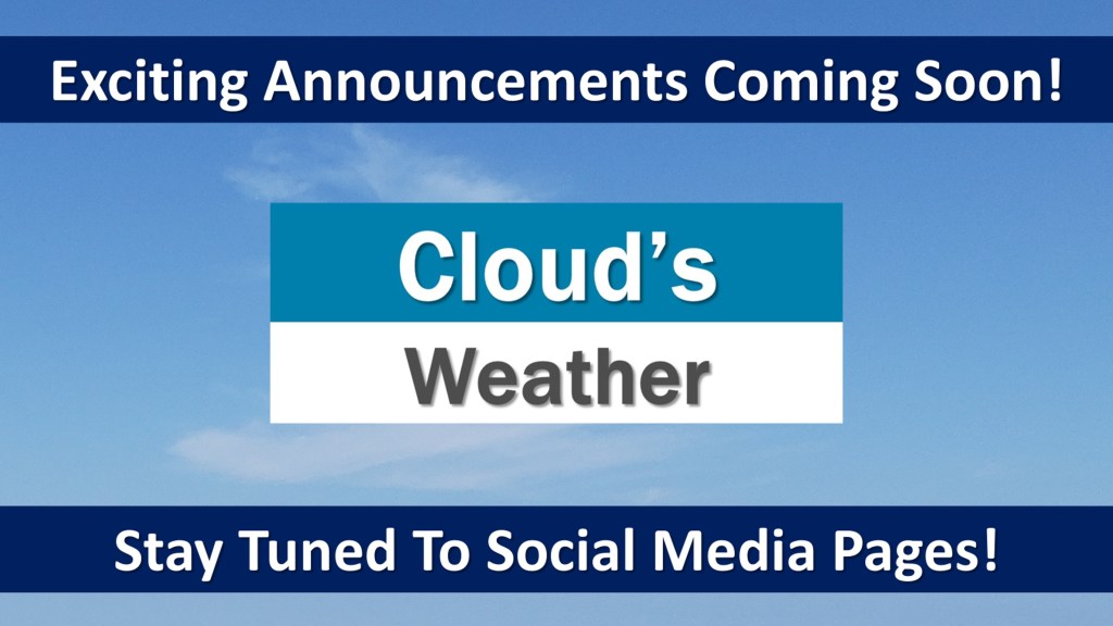 In the weeks and months to come, I am looking forward to making exciting announcements in regards to significant enhancements and upgrades to Cloud’s Weather, LLC! These will center around adding cutting-edge technology! I am a meteorologist excited to further my commitment in providing comprehensive digital weather coverage to much of North #FLwx and South #GAwx. This will include enhanced hyperlocal weather coverage for where I am based, Bradford County and Starke. For those unfamiliar with me, believe it or not, Cloud always really has been my last name!